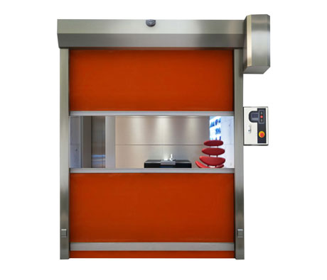 orange high speed rolling doors